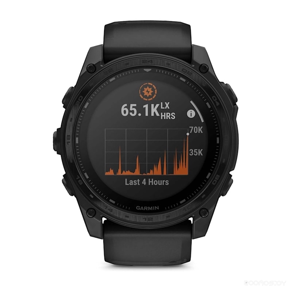 Умные часы Garmin Tactix 8 Solar 51 мм (с черным силиконовым ремешком)