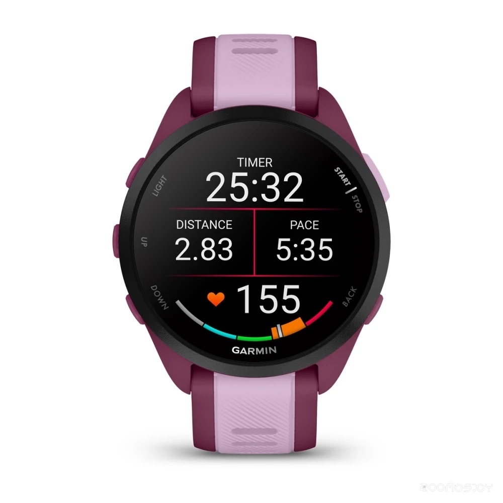 Умные часы Garmin Forerunner 165 Music (ягода/сирень)