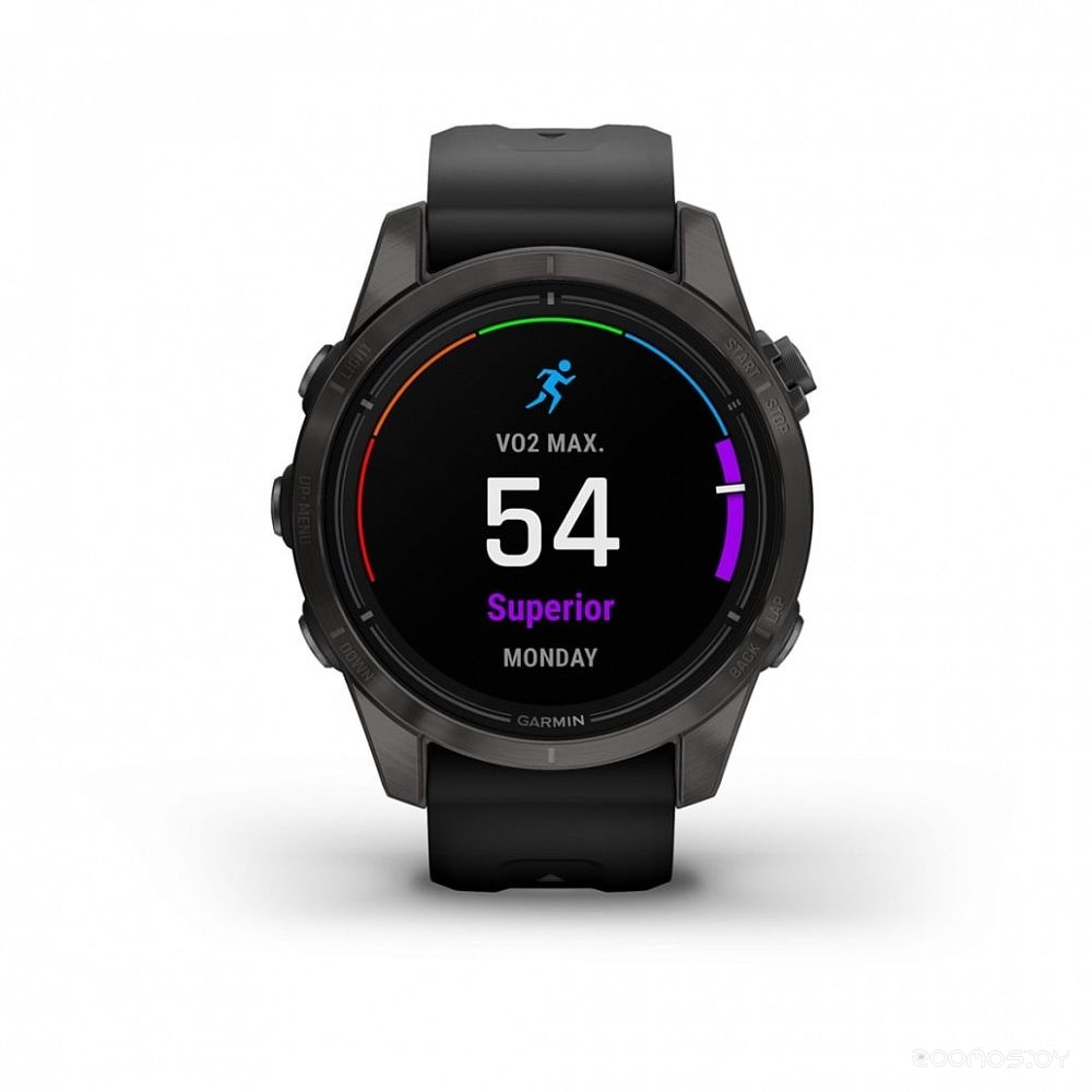 Умные часы Garmin Epix Pro Gen 2 Sapphire 42 мм (карбоново-серый титан/черный)
