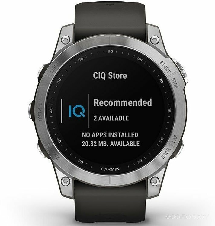 Умные часы Garmin Fenix 7 Solar (серебристый/графитовый)