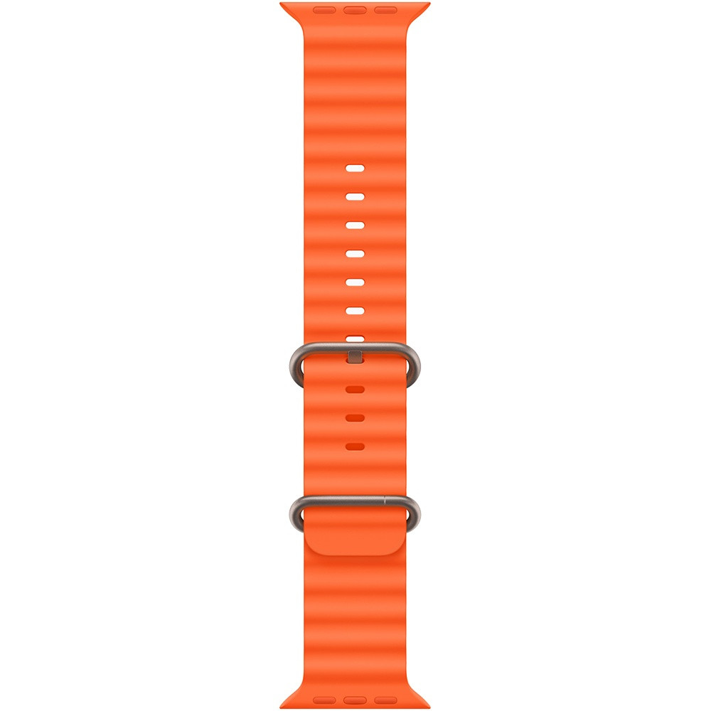 Apple Watch Ultra 2 LTE 49 мм (титановый корпус, титановый/оранжевый, ремешок из эластомера)