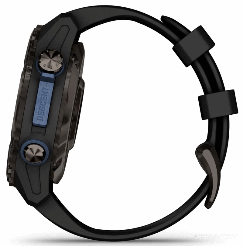 Умные часы Garmin Descent Mk3i 43 мм (карбоново-серый титан, с черным силиконовым ремешком)