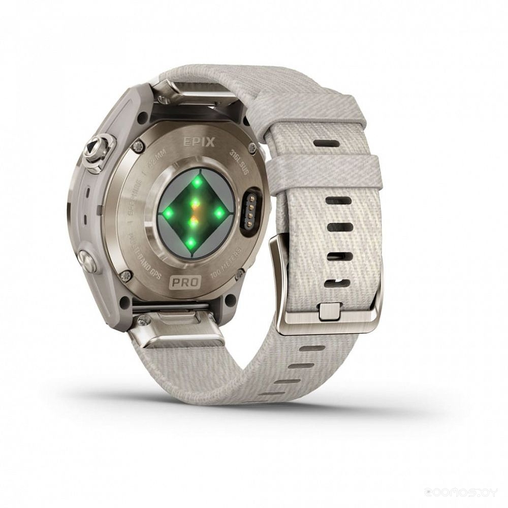 Умные часы Garmin Epix Pro Gen 2 Sapphire 42 мм (мягкое золото/песок)