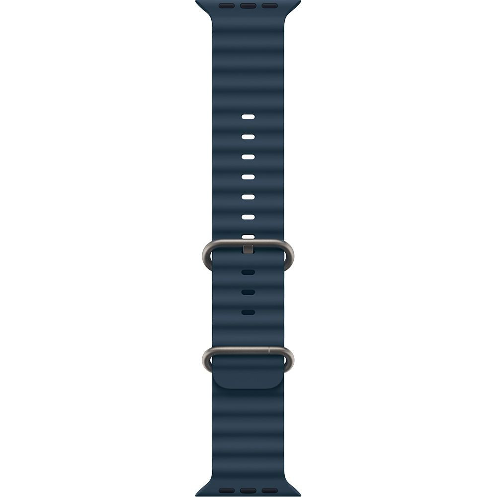 Apple Watch Ultra 2 LTE 49 мм (титановый корпус, титановый/синий, ремешок из эластомера)