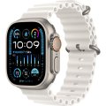 Apple Watch Ultra 2 LTE 49 мм (титановый корпус, титановый/белый, ремешок из эластомера)