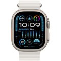 Apple Watch Ultra 2 LTE 49 мм (титановый корпус, титановый/белый, ремешок из эластомера)