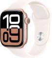 Apple Watch Series 10 42 мм (алюминиевый корпус, розовое золото/легкие румяна, спортивный силиконовый ремешок)