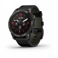 Умные часы Garmin Epix Pro Gen 2 Sapphire 47 мм (карбоново-серый титан/черный, с кожаным и силиконовым ремешками)