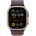 Apple Watch Ultra 2 LTE 49 мм (титановый корпус, титановый/индиго, текстильный ремешок размера M)