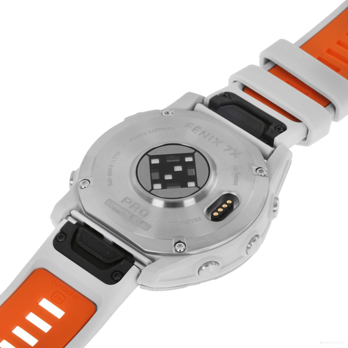 Умные часы Garmin Fenix 7X Pro Sapphire Solar (титан/оранжевый)