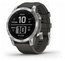 Умные часы Garmin Fenix 7 Solar (серебристый/графитовый)