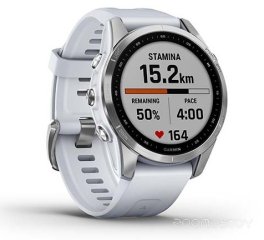 Умные часы Garmin Fenix 7S (серебристый/белый)