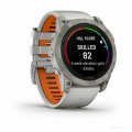 Умные часы Garmin Fenix 7X Pro Sapphire Solar (титан/оранжевый)