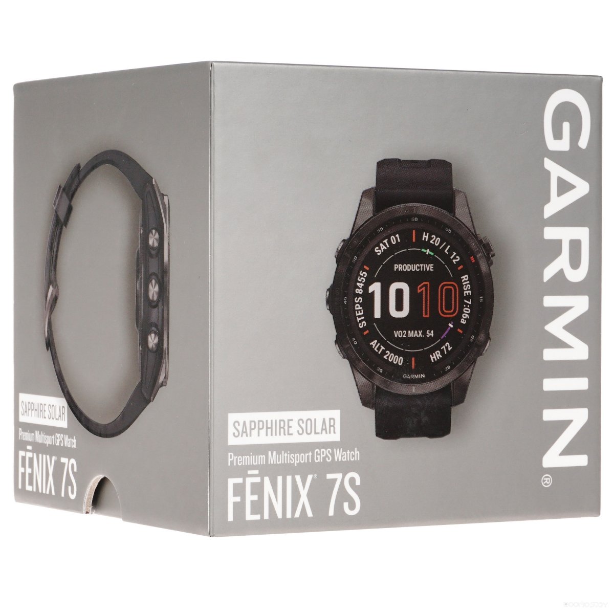 Умные часы Garmin Fenix 7S Sapphire Solar 42 мм (темно-бронзовый титан/сланцевый)