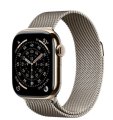 Умные часы Watch Series 11 LTE 42 мм (титановый корпус, золотистый/природный, миланская петля)