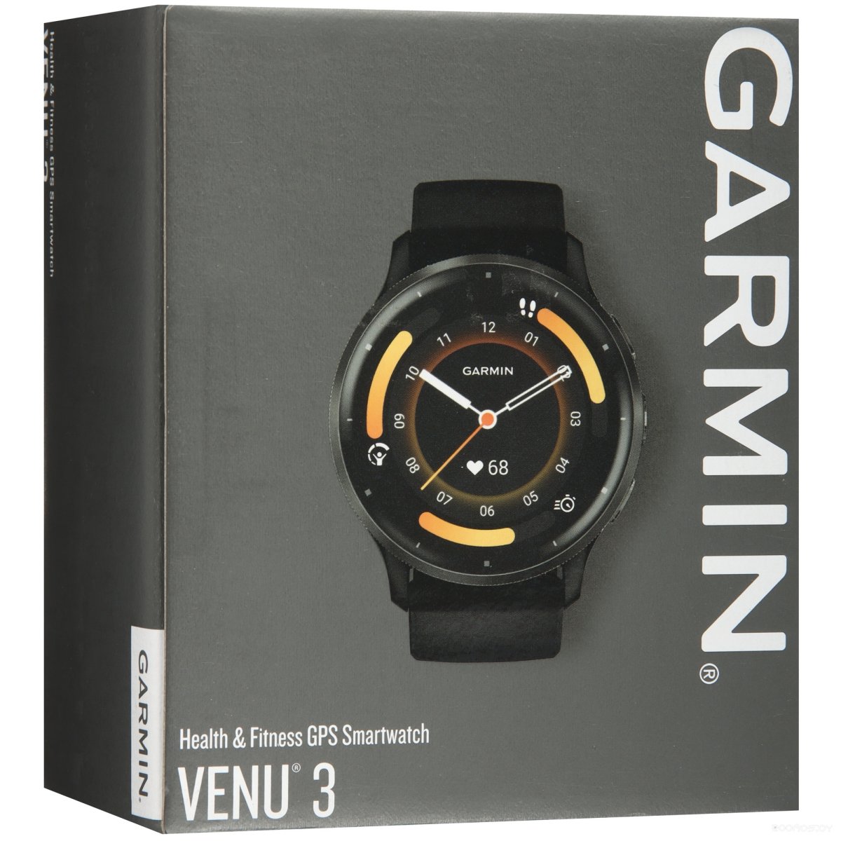 Умные часы Garmin Venu 3 (черный, с кожаным ремешком)