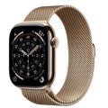 Умные часы Watch Series 11 LTE 46 мм (титановый корпус, золотистый/золотистый, миланская петля M/L)
