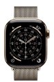 Умные часы Watch Series 11 LTE 42 мм (титановый корпус, золотистый/природный, миланская петля)