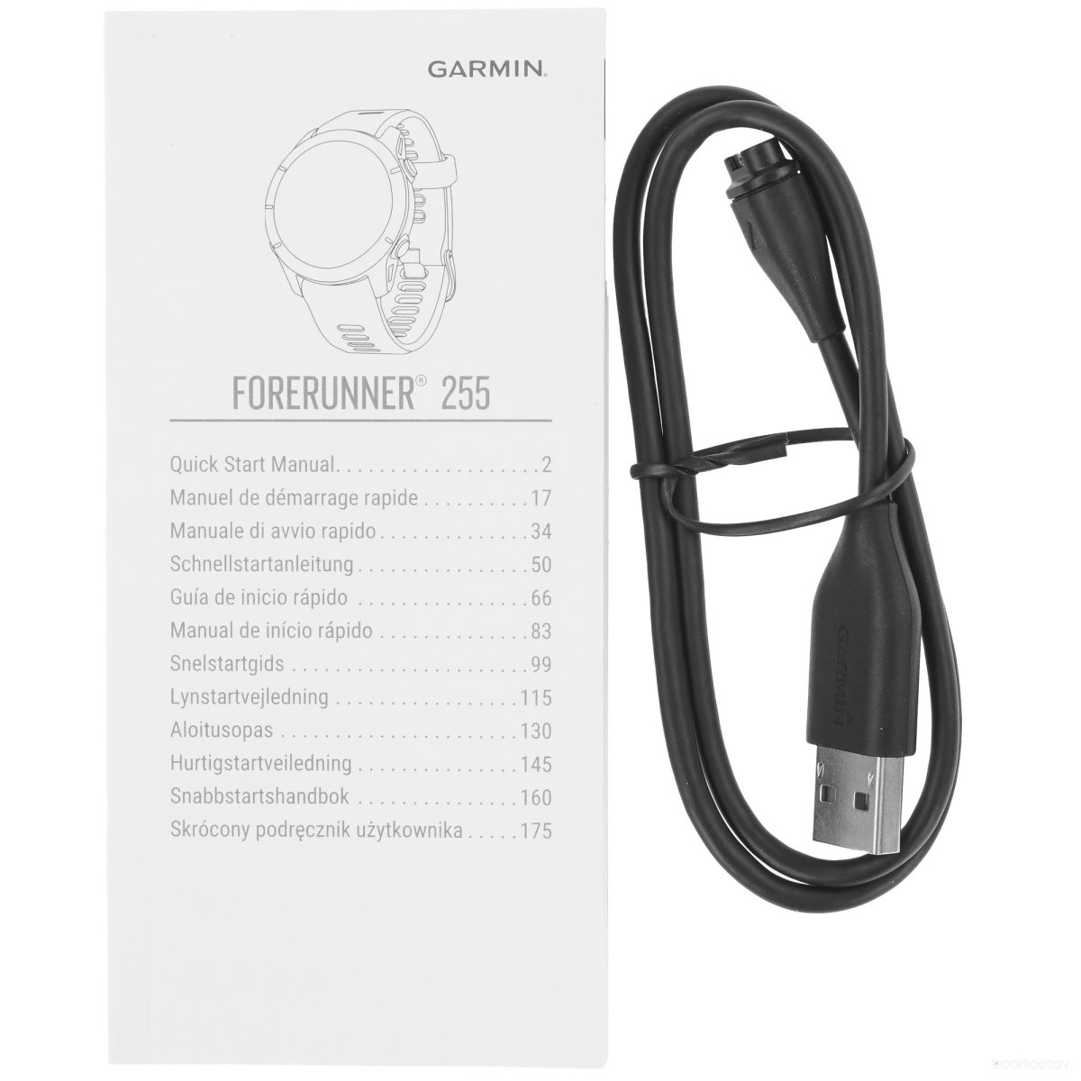 Умные часы Garmin Forerunner 255S (пыльная роза/черный)