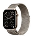 Умные часы Watch Series 11 LTE 46 мм (титановый корпус, золотистый/природный, миланская петля)