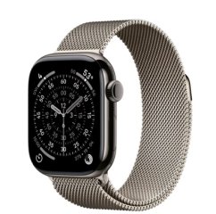 Умные часы Watch Series 11 LTE 46 мм (титановый корпус, природный/природный, миланская петля M/L)