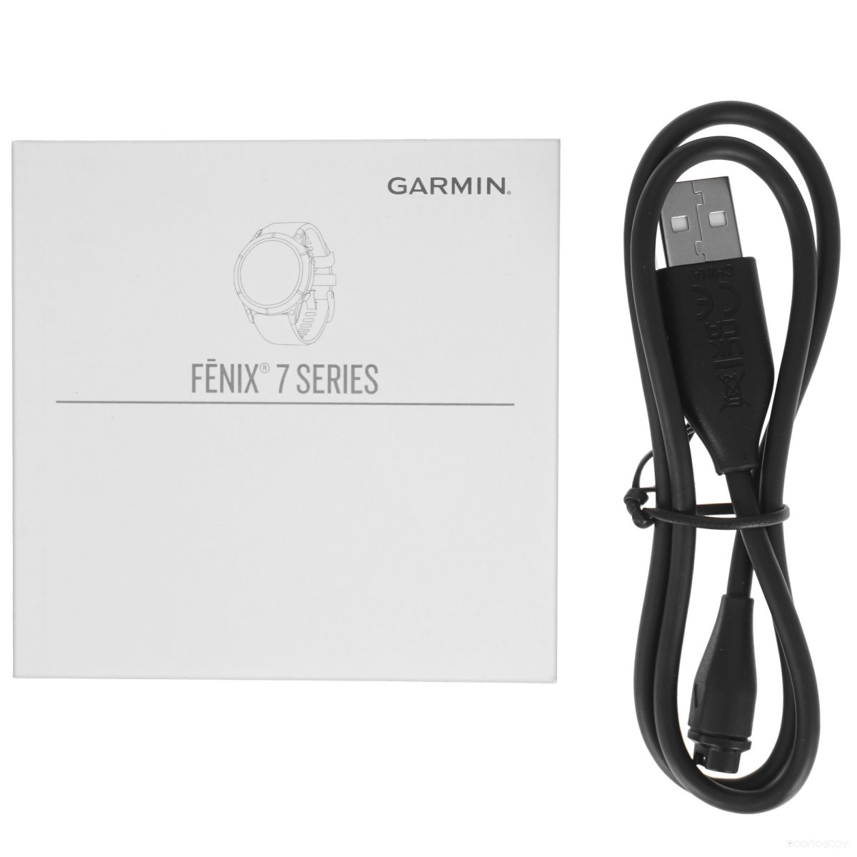 Умные часы Garmin Fenix 7 Sapphire Solar 47 мм (черный титан/черный)