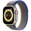 Apple Watch Ultra LTE 49 мм (титановый корпус, титановый/сине-серый, нейлоновый ремешок размера M/L)