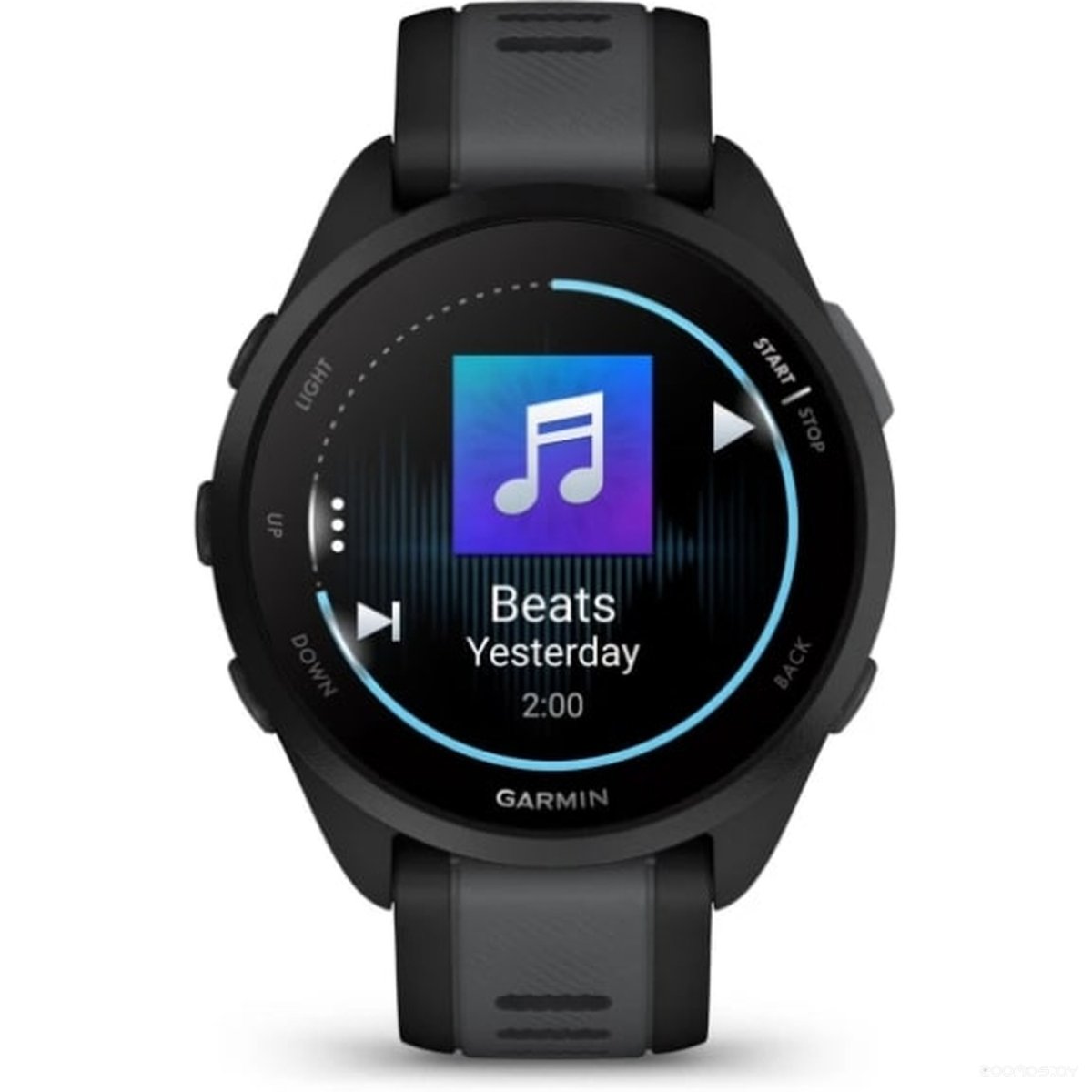 Умные часы Garmin Forerunner 165 Music (черный/сланцево-серый)