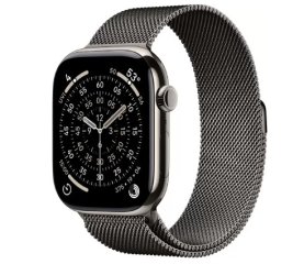 Умные часы Watch Series 11 LTE 46 мм (титановый корпус, природный/сланец, миланская петля)