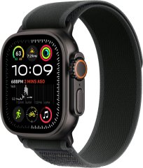 Apple Watch Ultra 2 LTE 49 мм (титановый корпус, черный/черный, нейлоновый ремешок M/L)