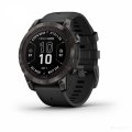Умные часы Garmin Fenix 7 Pro Sapphire Solar (карбоново-серый титан/черный)