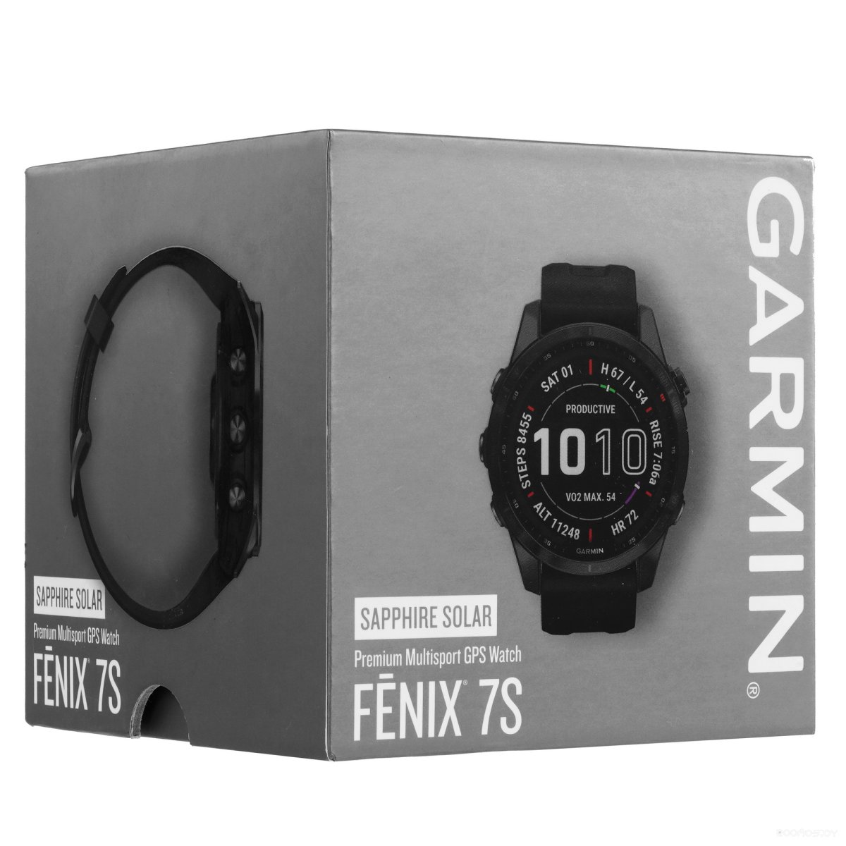 Умные часы Garmin Fenix 7S Solar (сланцево-серый/черный)