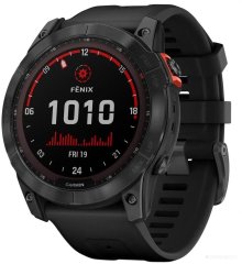 Умные часы Garmin Fenix 7X Solar (сланцево-серый/черный)