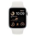 Apple Watch SE 2 40 мм (алюминиевый корпус, серебристый/белый, спортивный силиконовый ремешок)