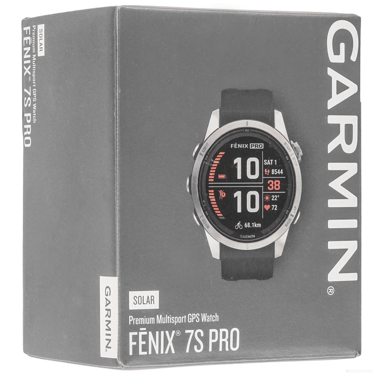 Умные часы Garmin Fenix 7S Pro Solar (серебро/графит)