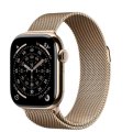 Умные часы Watch Series 11 LTE 42 мм (титановый корпус, золотистый/золотистый, миланская петля)