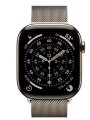 Умные часы Watch Series 11 LTE 46 мм (титановый корпус, золотистый/природный, миланская петля)