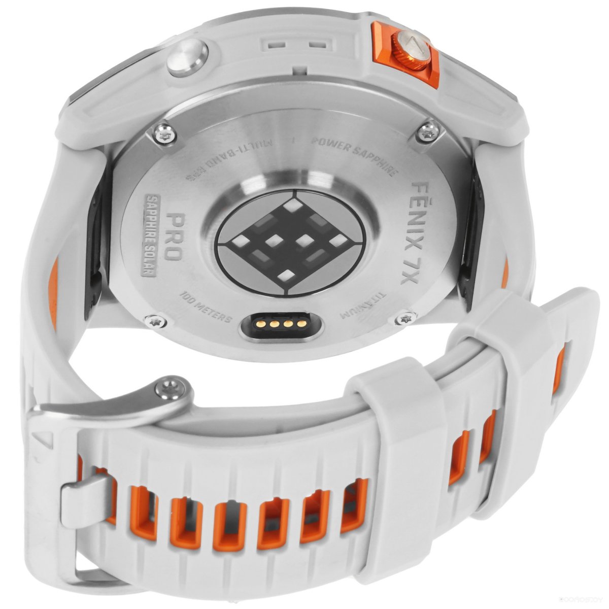 Умные часы Garmin Fenix 7X Pro Sapphire Solar (титан/оранжевый)