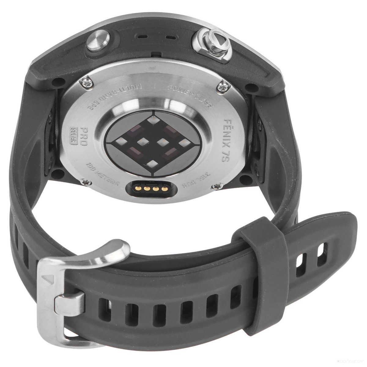 Умные часы Garmin Fenix 7S Pro Solar (серебро/графит)