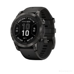 Умные часы Garmin Fenix 7 Sapphire Solar (серый карбон/серый карбон титан)