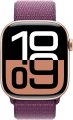 Apple Watch Series 10 46 мм (алюминиевый корпус, розовое золото/сливовый, нейлоновый ремешок)