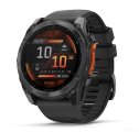 Умные часы Garmin Fenix 8 51мм (серый, черный силиконовый ремешок)