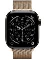 Умные часы Watch Series 11 LTE 46 мм (титановый корпус, сланец/золотистый, миланская петля)