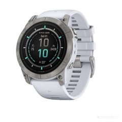 Умные часы Garmin Epix Pro Gen 2 Sapphire 51 мм (титан/белый камень)