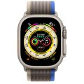 Apple Watch Ultra LTE 49 мм (титановый корпус, титановый/сине-серый, нейлоновый ремешок размера M/L)