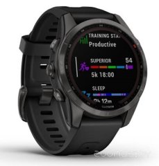 Умные часы Garmin Fenix 7S Solar (сланцево-серый/черный)